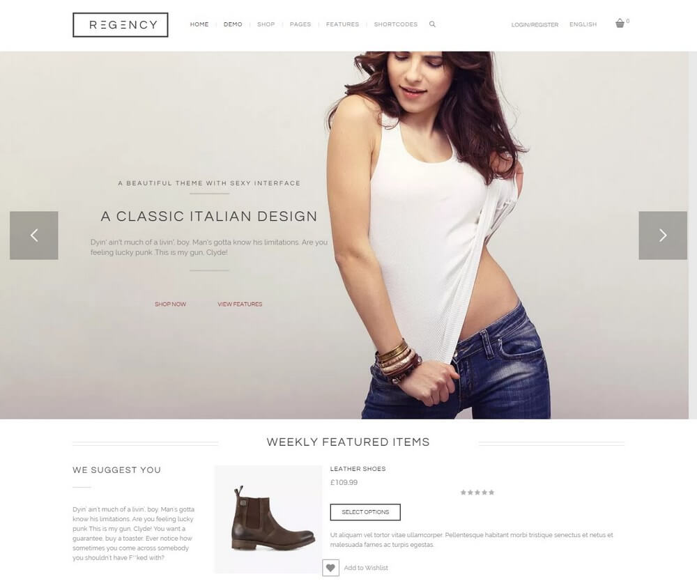 Regency - Beautiful & Modern Ecommerce WordPress Theme