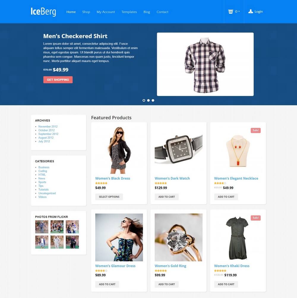 Iceberg - Shop eCommerce WordPress Theme