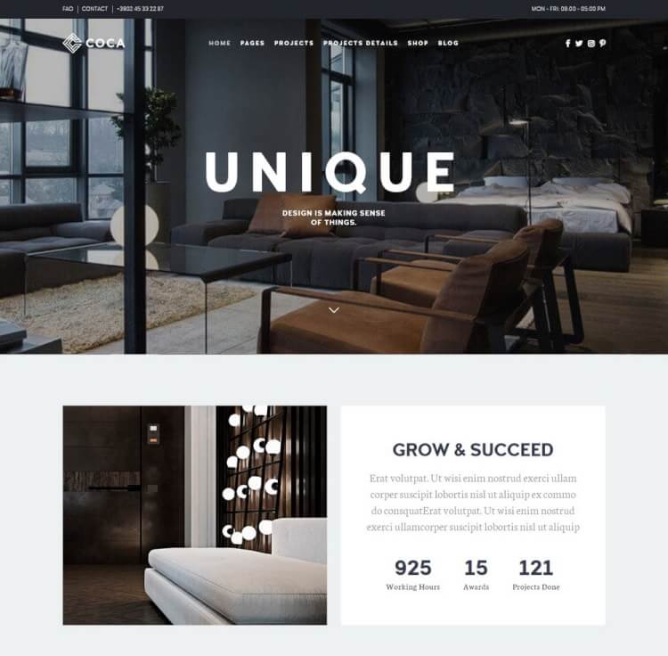 50+ Best Interior Design WordPress Themes 2021 (Free & Premium) Theme