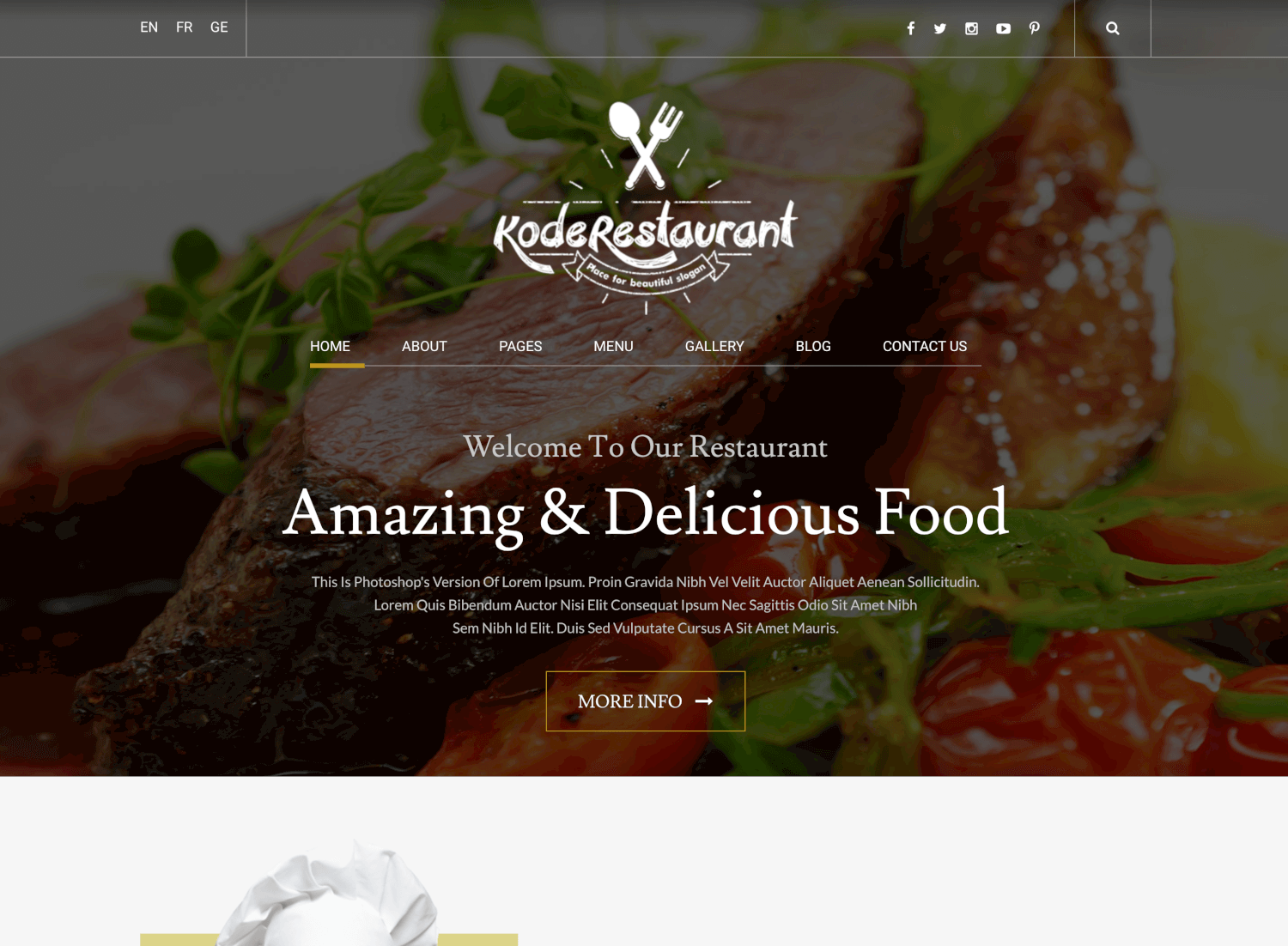 Food Court - Responsive Theme