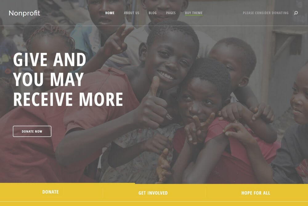 Nonprofit - NGO and Charity WordPress Theme For Nonprofits