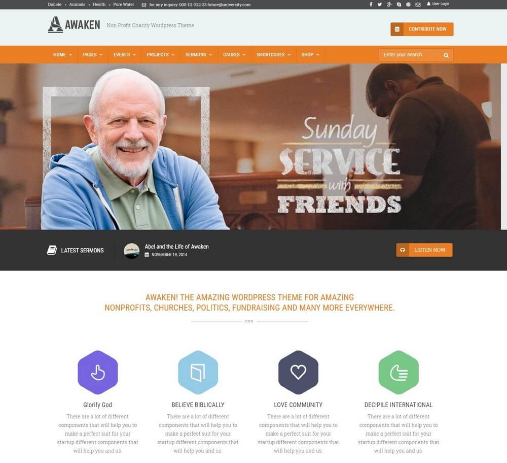 Awaken - Charity & Church WordPress Theme For Nonprofits