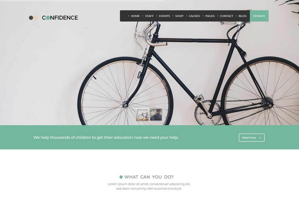 Confidence - Multipurpose WordPress Theme For Nonprofits