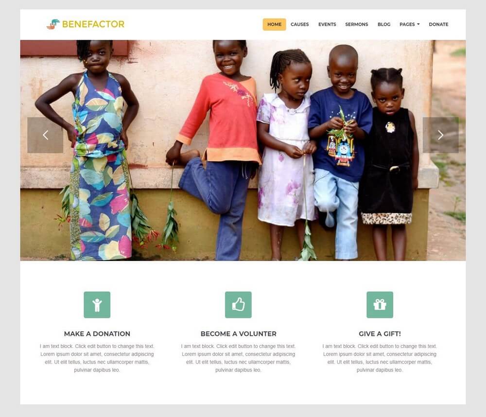 Benefactor - Modern Multipurpose WordPress Theme For Nonprofits