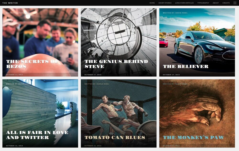 The Writer - WordPress Blogging Theme for Writers & Authors