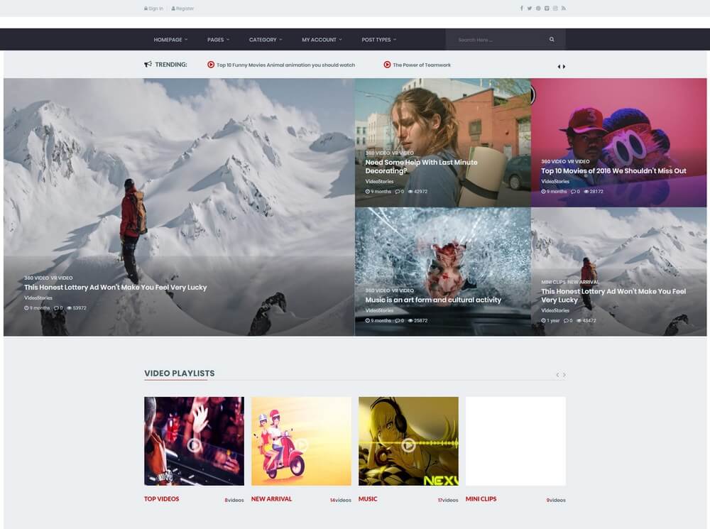 35 Best Youtube And Video Gallery Wordpress Themes 2019 Theme Junkie