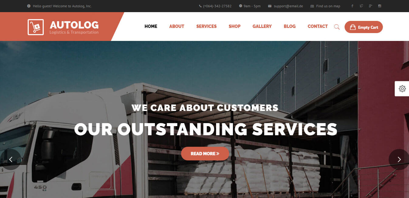 Autolog - Logistic, Warehouse and Transport Theme