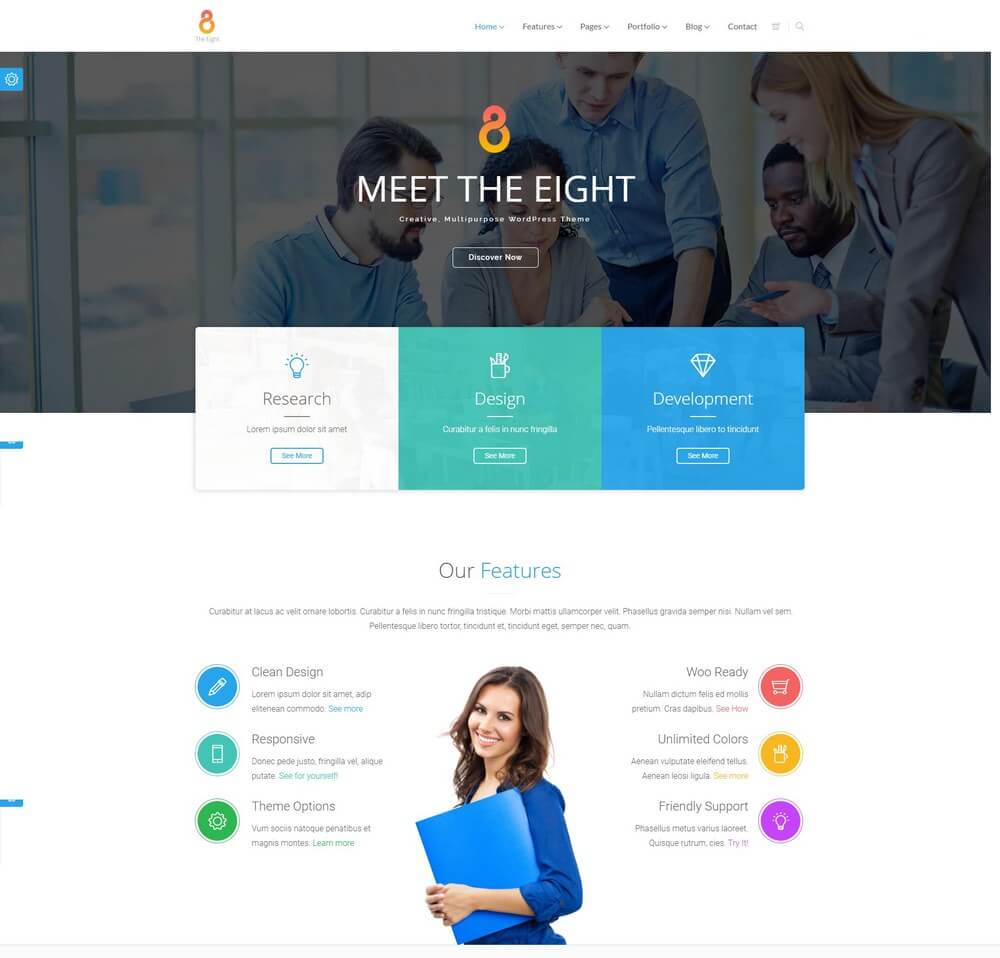 The8 - Responsive Business & Corporate WordPress Theme