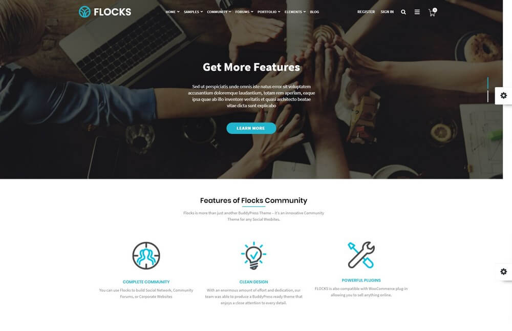 Flocks - Social Networking & Community Paid Membership & Subscription WordPress Theme