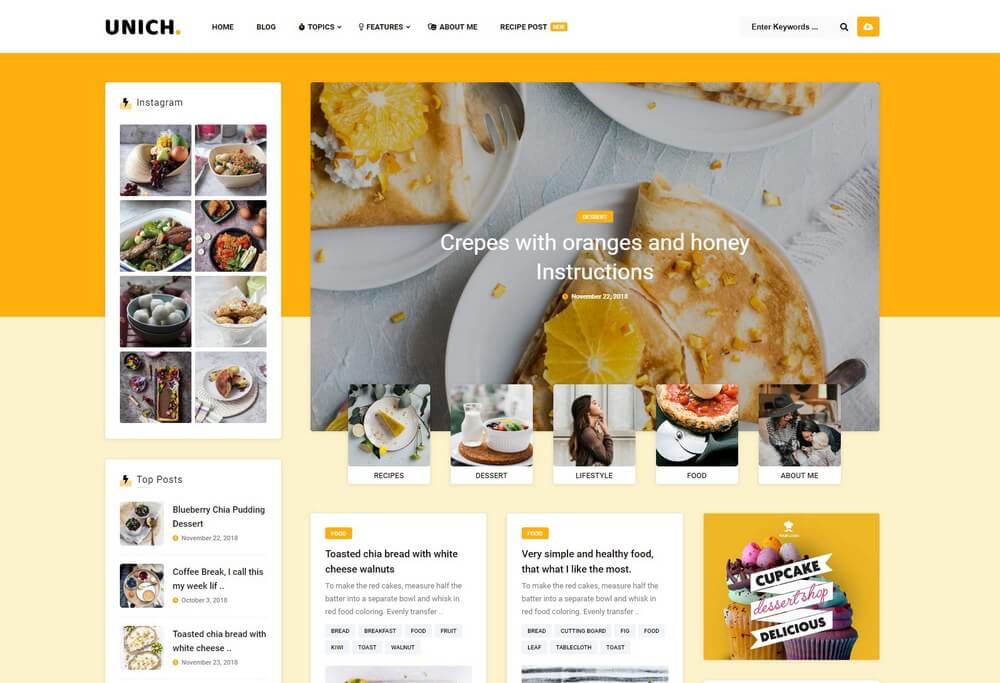 Unich - Infinite Scroll Blog & Magazine Grid WordPress Theme