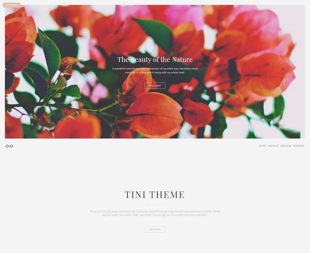 Tini - Elegant Grid-Based Tumblr Theme