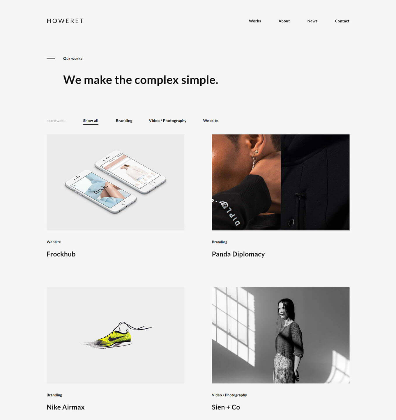 Howeret - Portfolio and Blog Gutenberg WordPress Theme
