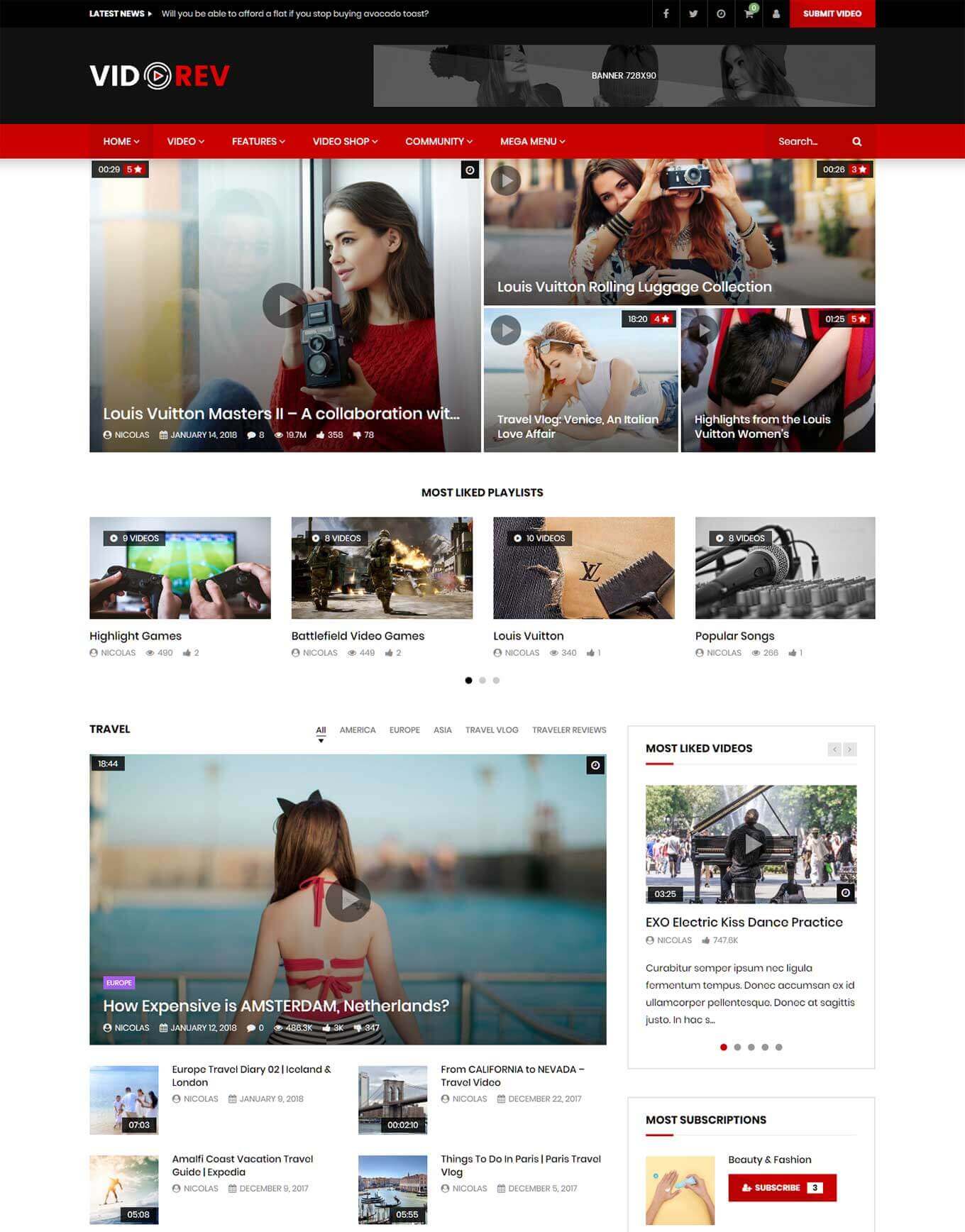 45 Best Youtube And Video Gallery Wordpress Themes 2024 Free Premium Theme Junkie