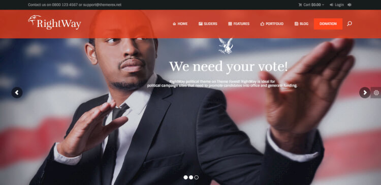 30 best political wordpress themes 2018 theme junkie wordpress political theme