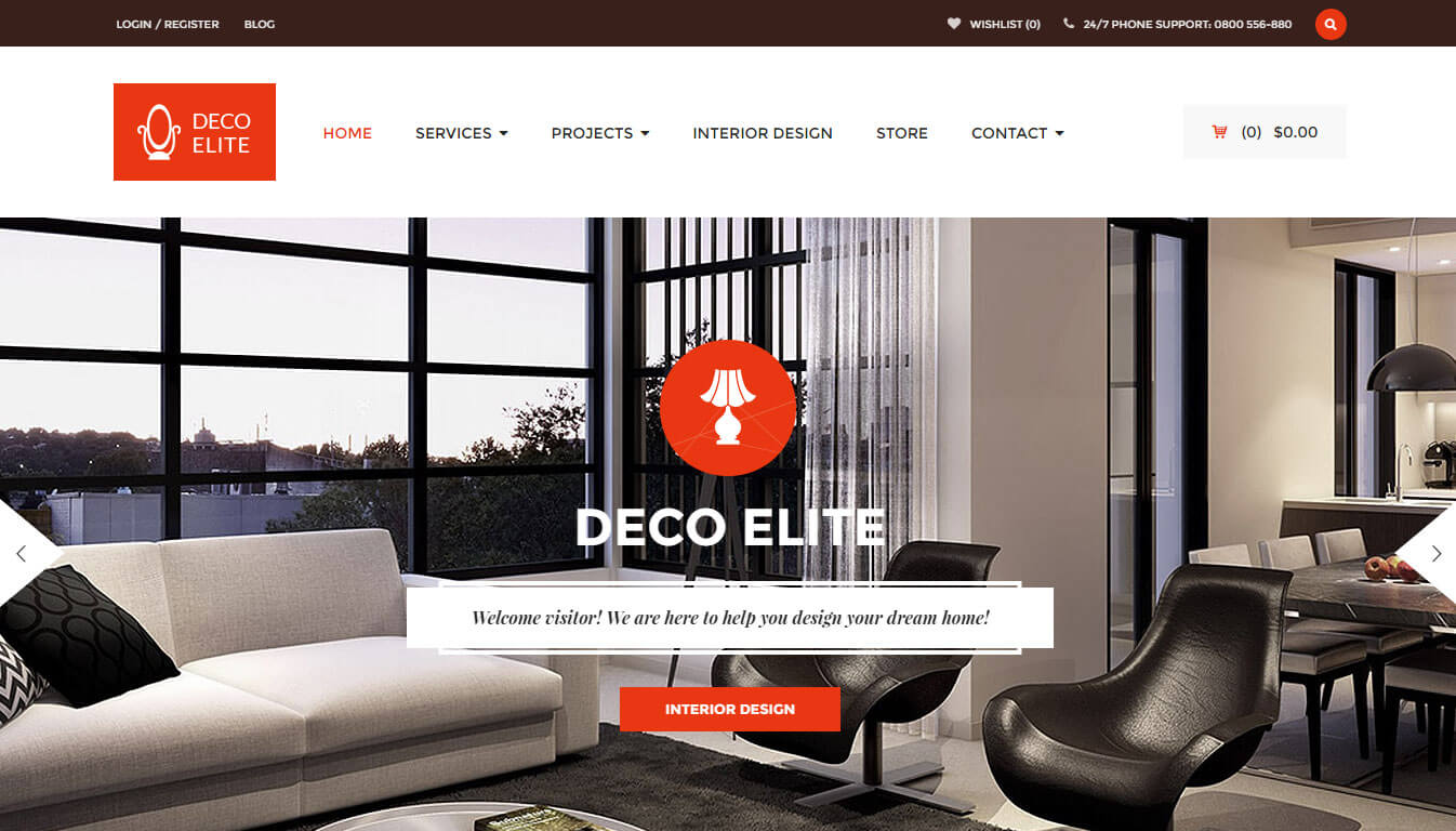 Deco Elite - Interior Design eCommerce WordPress Theme