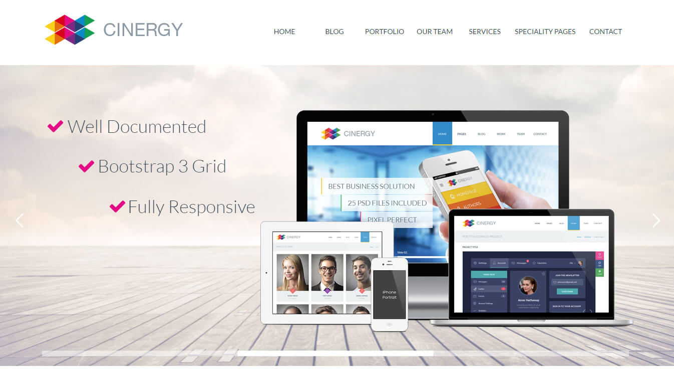 Cinergy - Modern Business SEO Optimised WordPress Theme