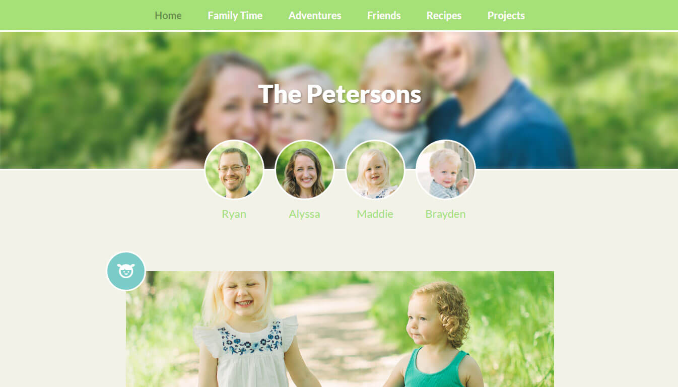 Family Blog - Kids and Children Blogging WordPress Theme