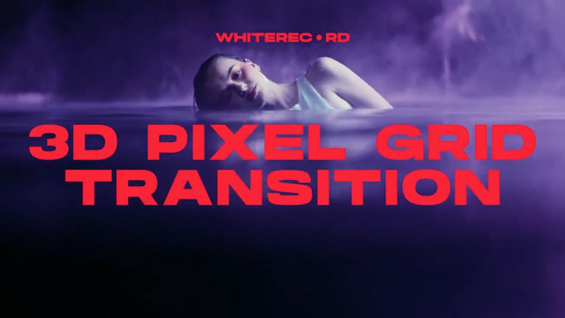 3D Pixel Grid Transitions for After Effects