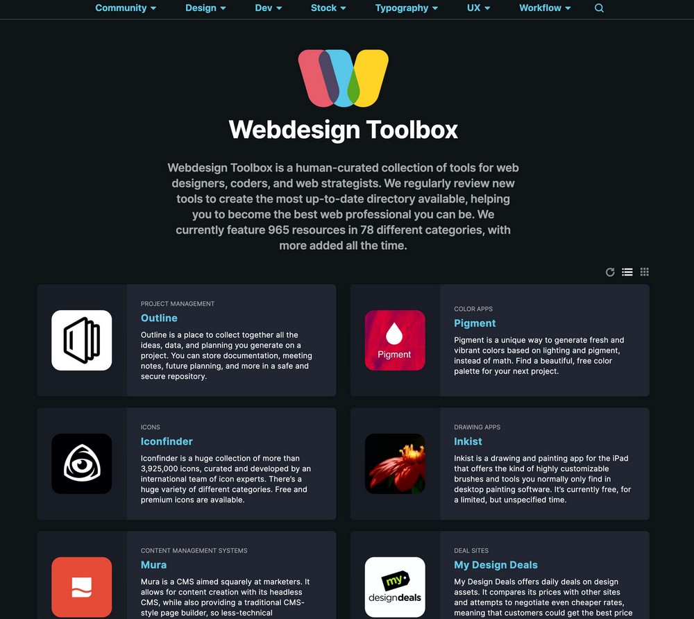 4. Webdesign Toolbox