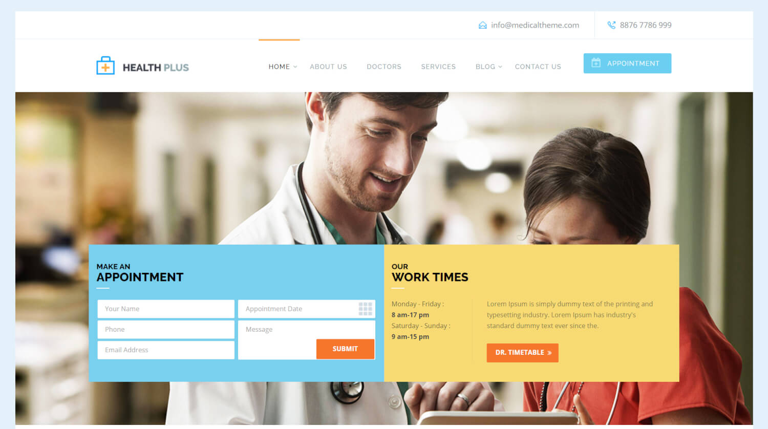 Health Plus - Health and Medical WordPress Theme