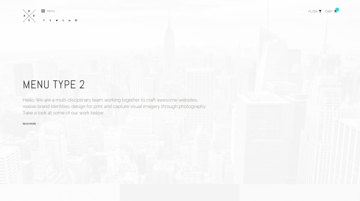 ROUA - Simple Portfolio and Blogging WordPress Theme