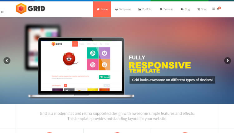 wordpress grid themes
