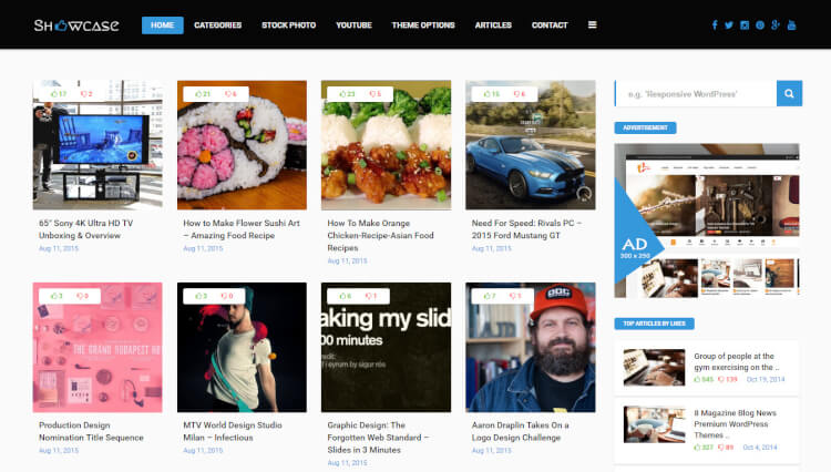 wordpress grid themes