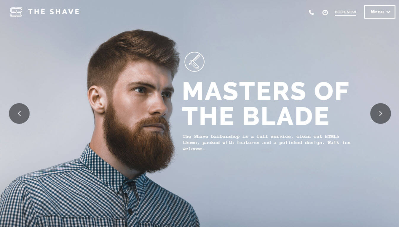 The Shave - Vintage Barbershop WordPress Theme