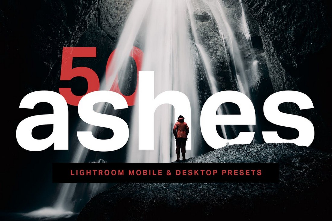 50 Ashes Lightroom Presets & Photoshop LUTs