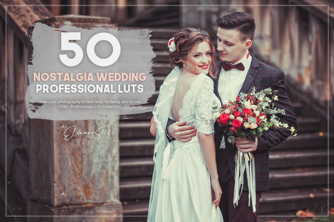 50 Nostalgia Wedding LUTs Pack