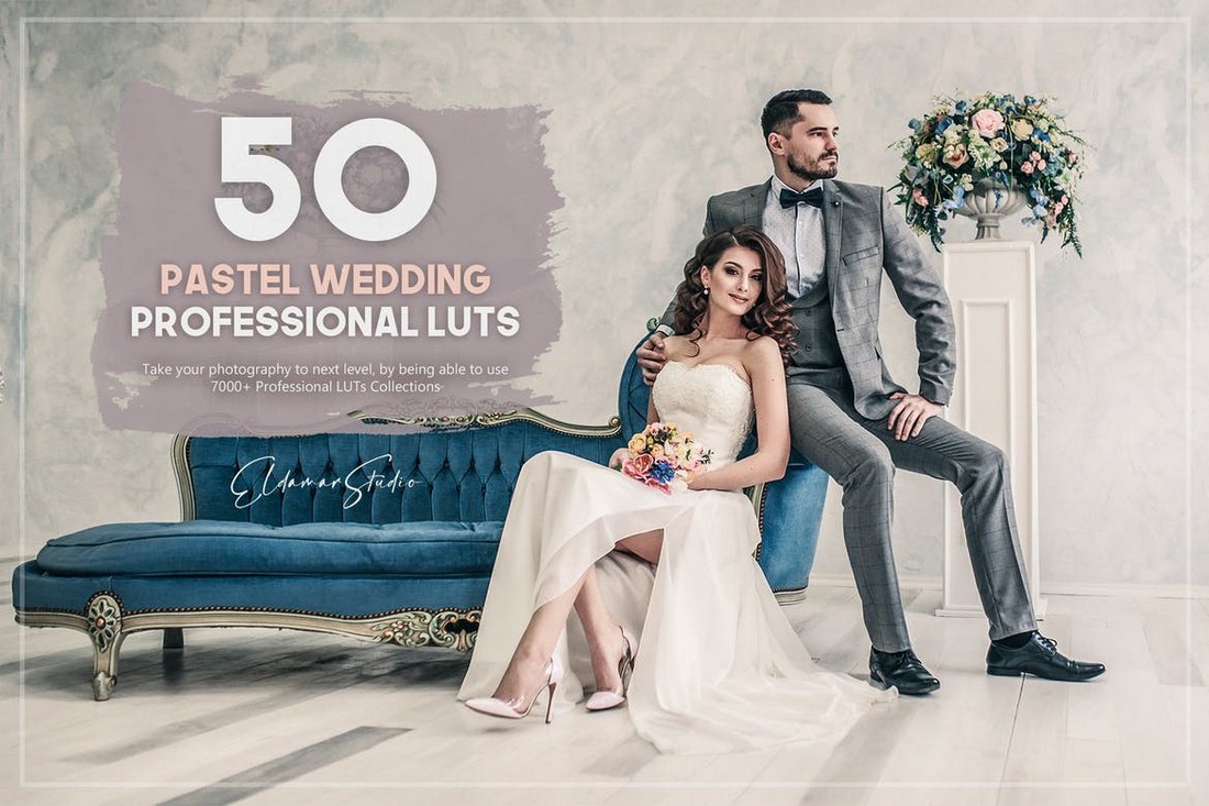 50 Pastel Wedding LUTs Pack