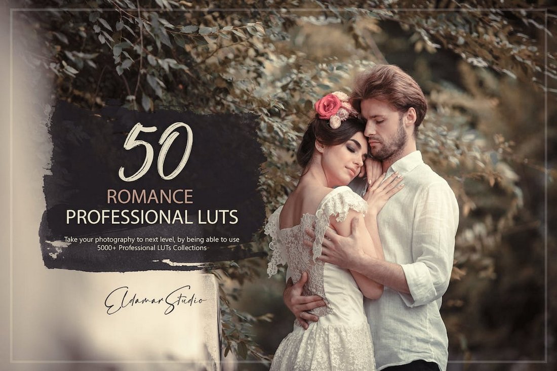 50 Romance LUTs for Photoshop