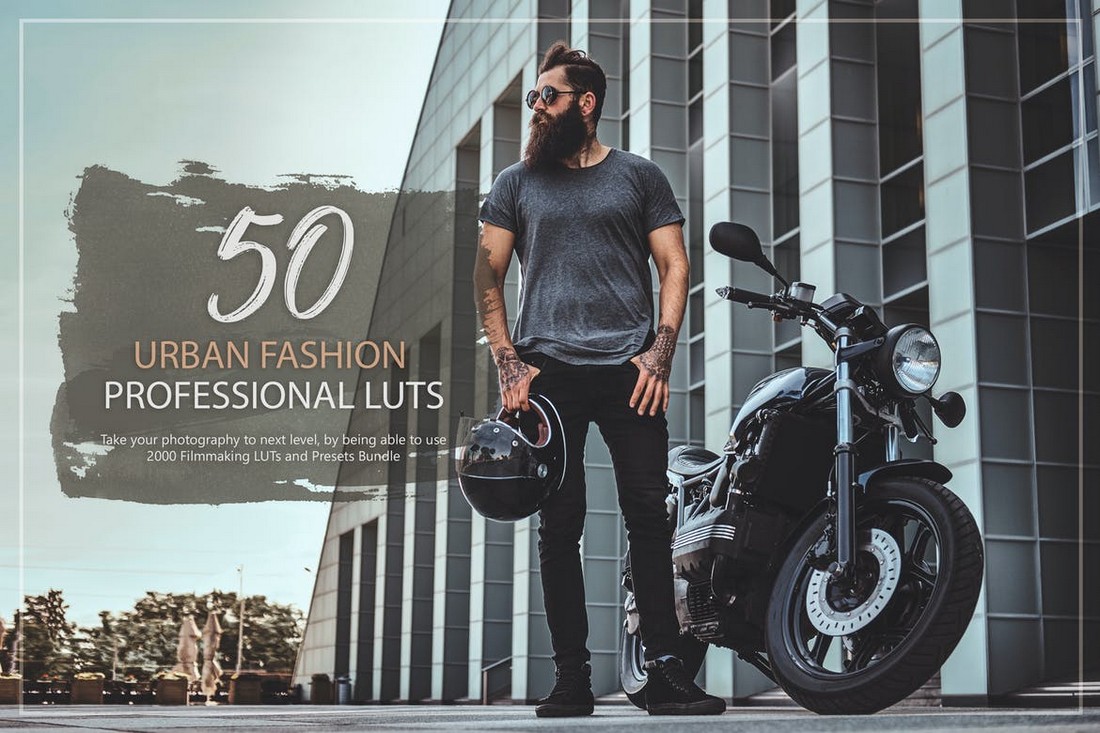 50 Urban Fashion LUTs and Presets Pack