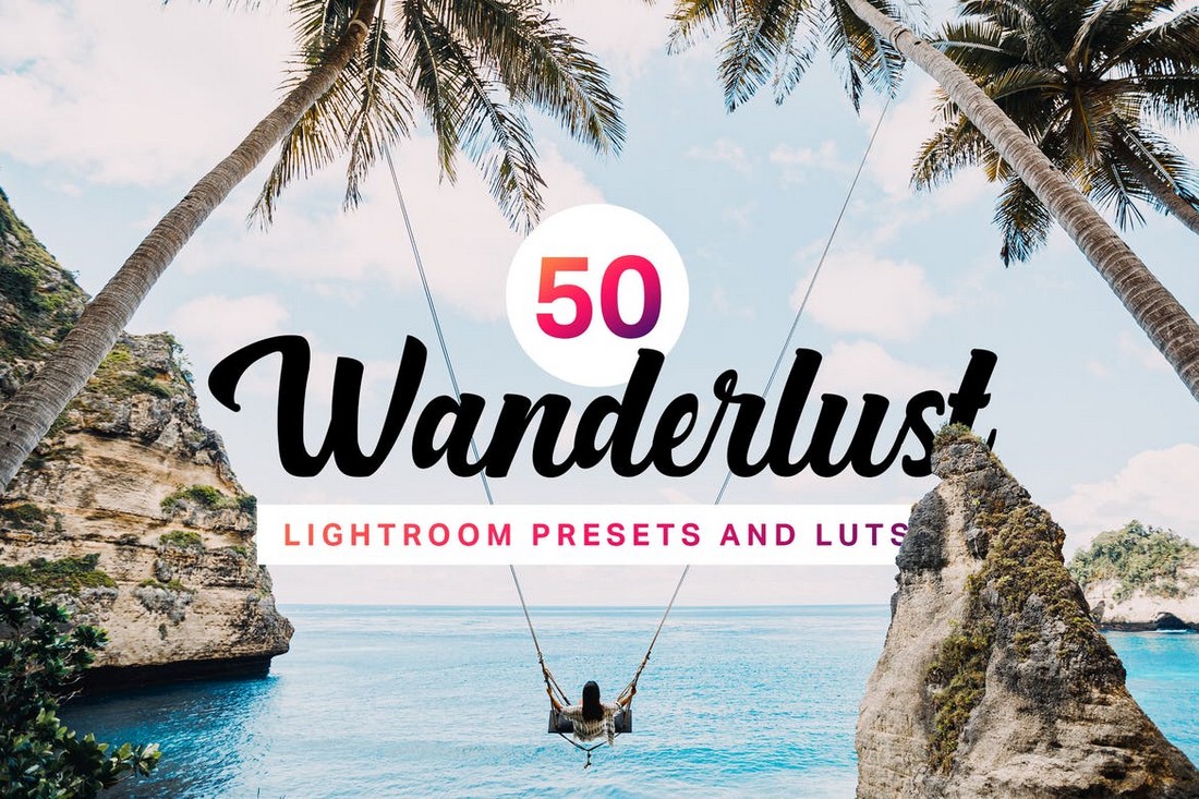 50 Wanderlust Lightroom Presets & LUTs