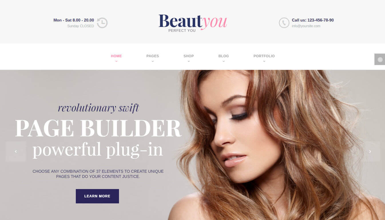 Beautyou - Spa and Hair Salon Wordpress Theme