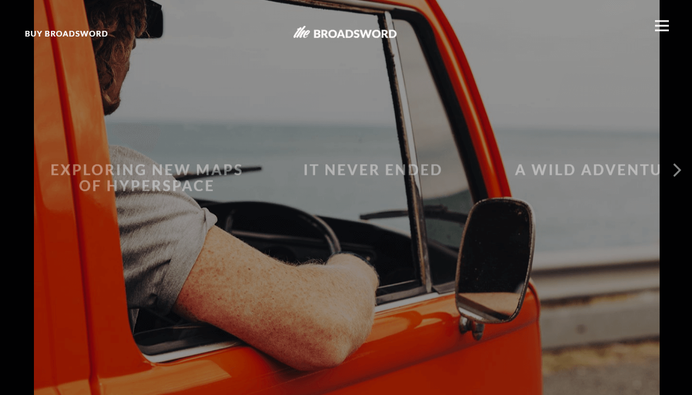 Broadsword - Atmospheric WordPress Blog Theme