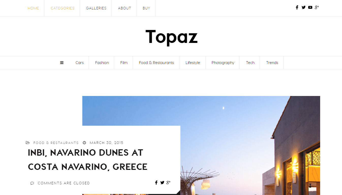 Topaz - Magazine WordPress Theme