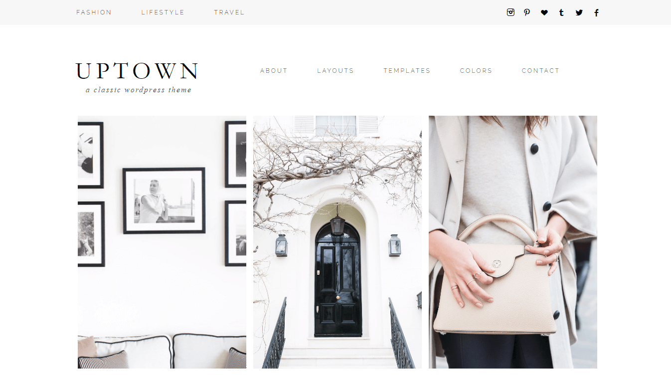 Uptown - Minimalist Wordpress Theme