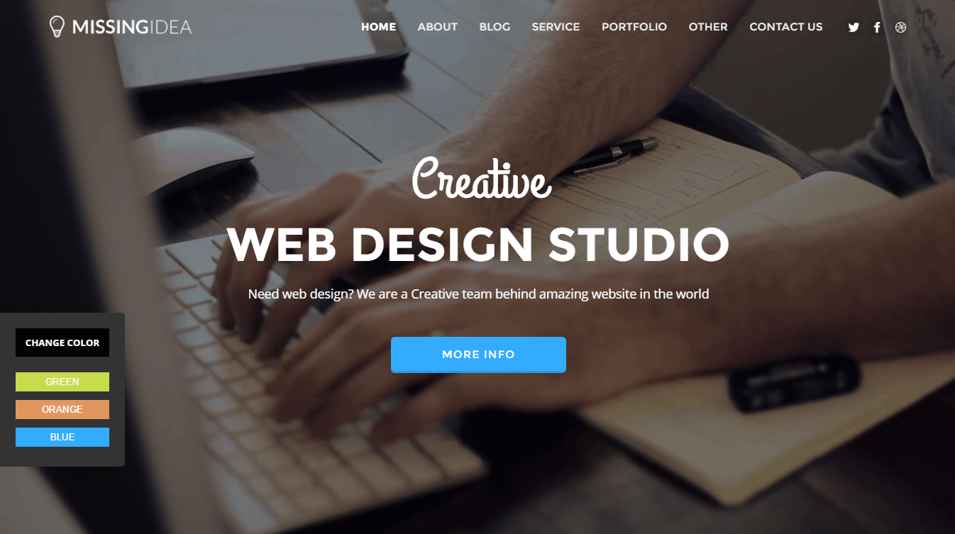 Missing Idea - Simple WordPress Theme