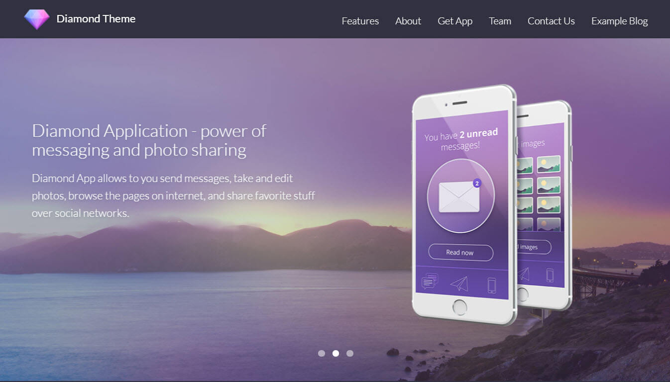 Diamond - Material Design WordPress Theme