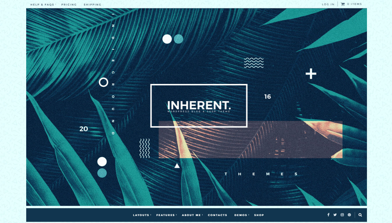 Inherent - Instagram Blogging and Ecommerce WordPress Theme