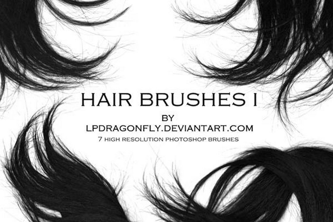 7 Photoshop Hair Brushes Free