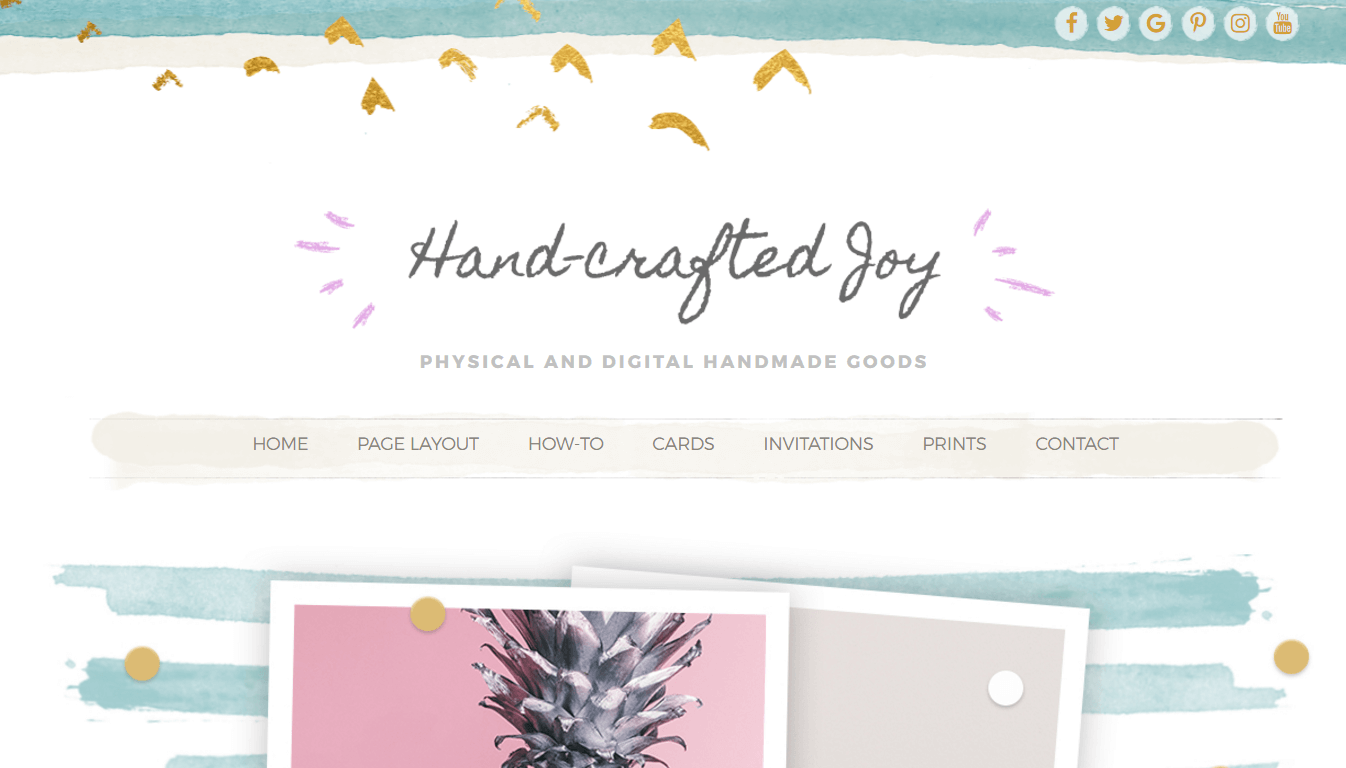 Hand-Crafted Joy - Creative WordPress Theme