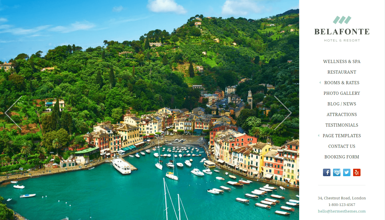 Belafonte - Hotel and Resort Luxury WordPress Theme