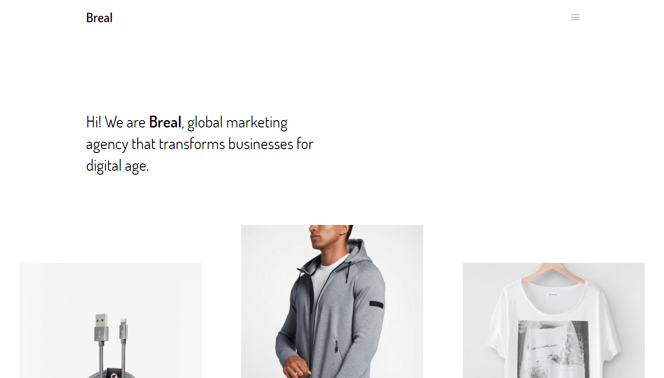 Breal - Portfolio Minimal WordPress Theme