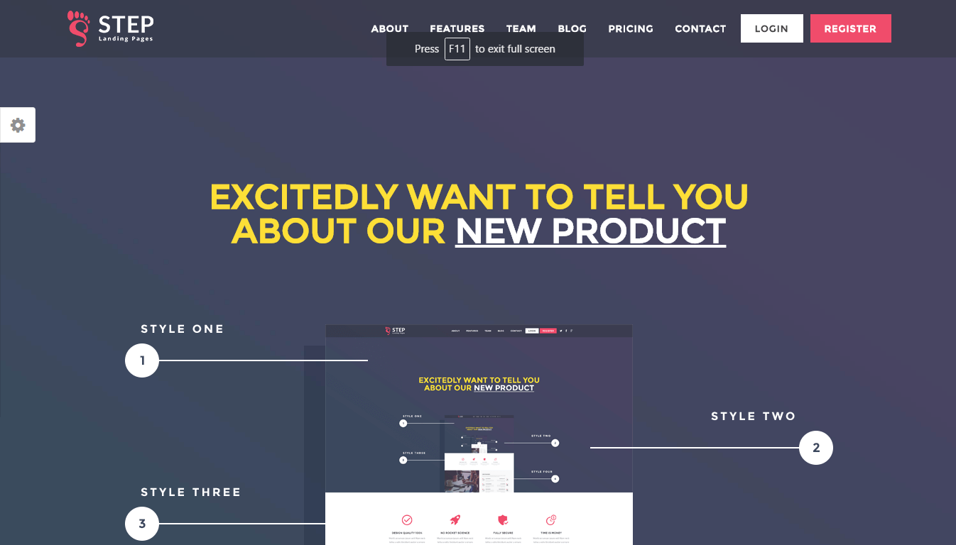 Step - Startup WordPress Landing Page Theme