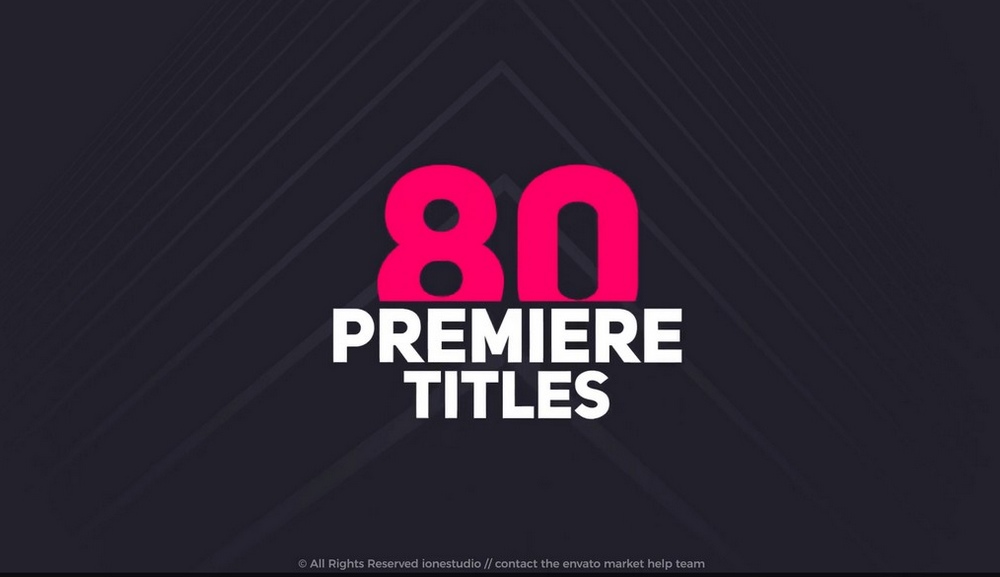 80 Minimal Titles Pack for After Effects