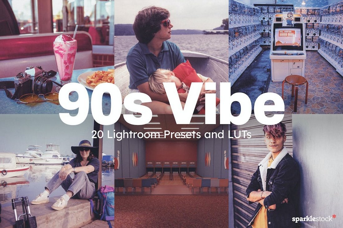 90s Vibe Lightroom Film Presets and LUTs