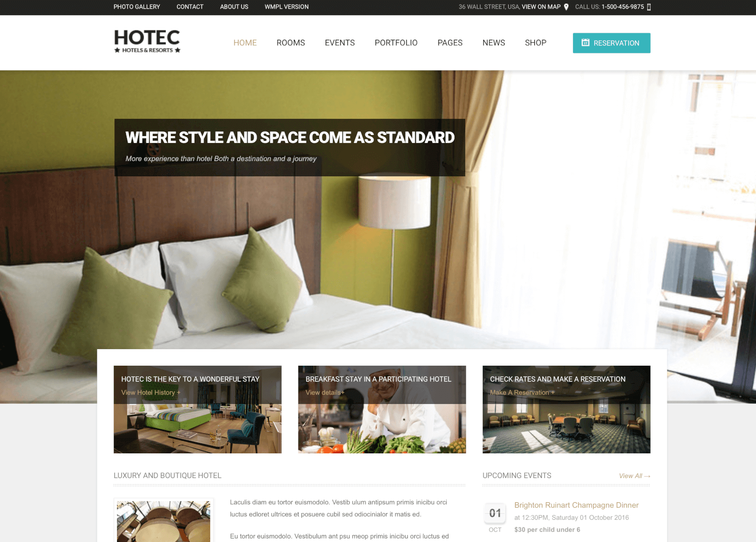 Hotec - Responsive Hotel, Spa & Resort Theme