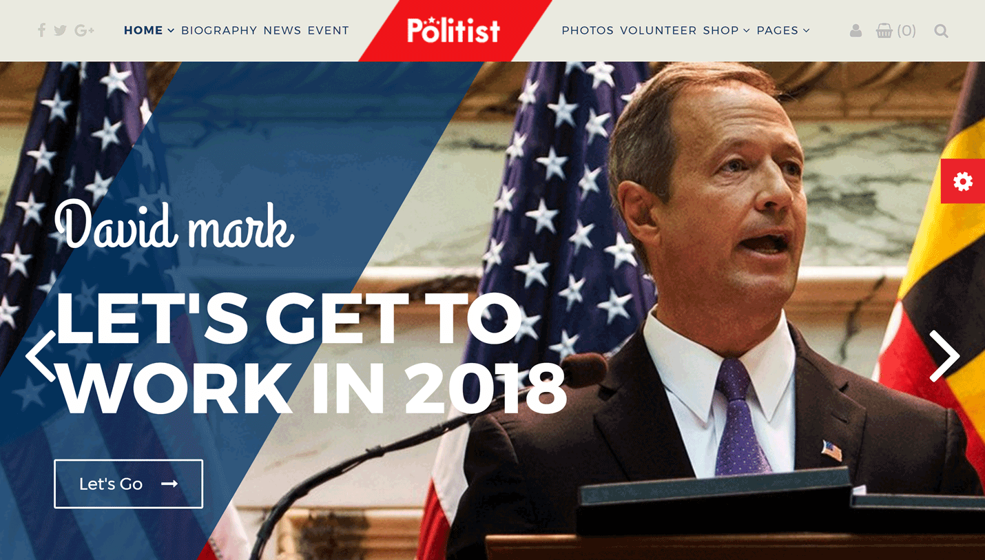 Politist - Professional Political WordPress Theme